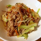 あごだしの旨みがたっぷり☆和風肉野菜炒め